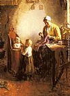 Bernard de Hoog A Family in an Interior painting